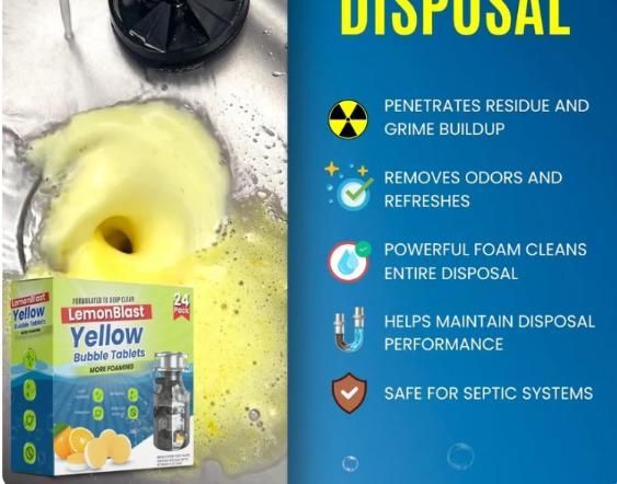 Lemon Blast Yellow Bubble Tablets (24pc)