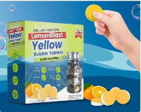 Lemon Blast Yellow Bubble Tablets (24pc)