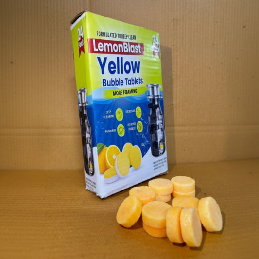 Lemon Blast Yellow Bubble Tablets (24pc)